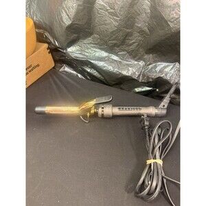 ion Golden Titanium Professional Curling Iron - Adjustable Heat 300-450F - Gold